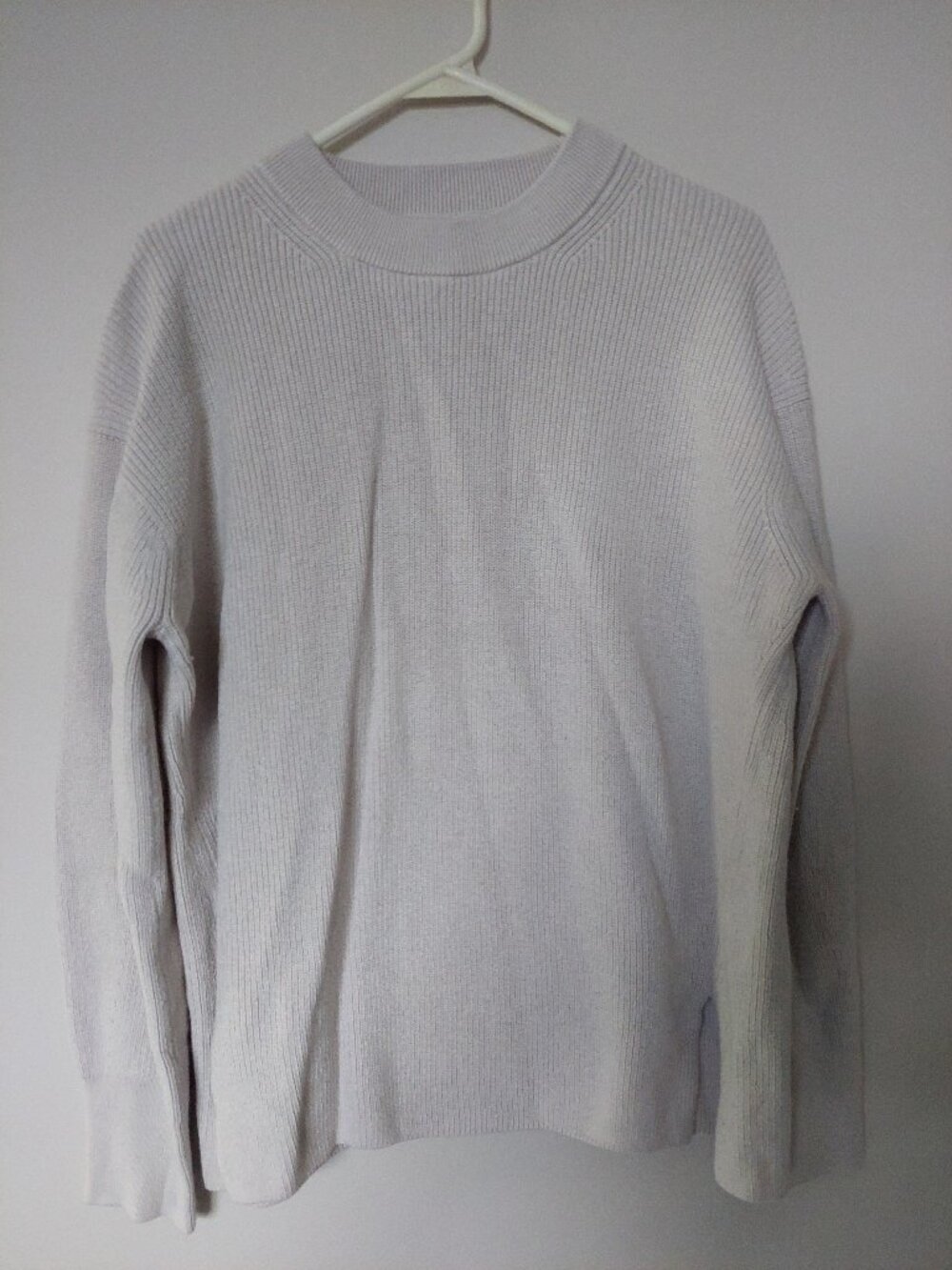 Lululemon Women's Sz 8 Merino Wool-Blend Ribbed Crewneck Sweater